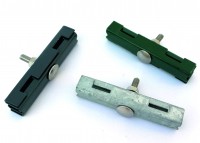 Mattenverbinder verzinkt, grün und anthrazit Mattenverbinder verzinkt, grün und anthrazit