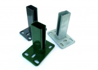 Dübelplatte ALU für Rundrohrsäulen Dübelplatte ALU für Rundrohrsäulen