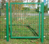 Gartentüre mit Stabmattenfüllung grün, 980 x 1400 mm Gartentüre mit Stabmattenfüllung grün, 980 x 1400 mm